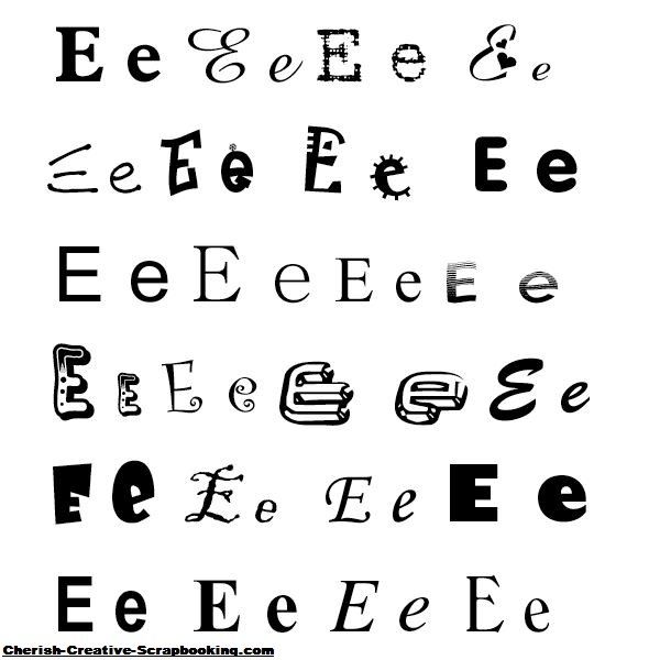Different styling for letter ‘e’